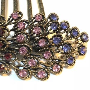 (3/$15) NWOT - Rhinestone Hair Comb Barrette